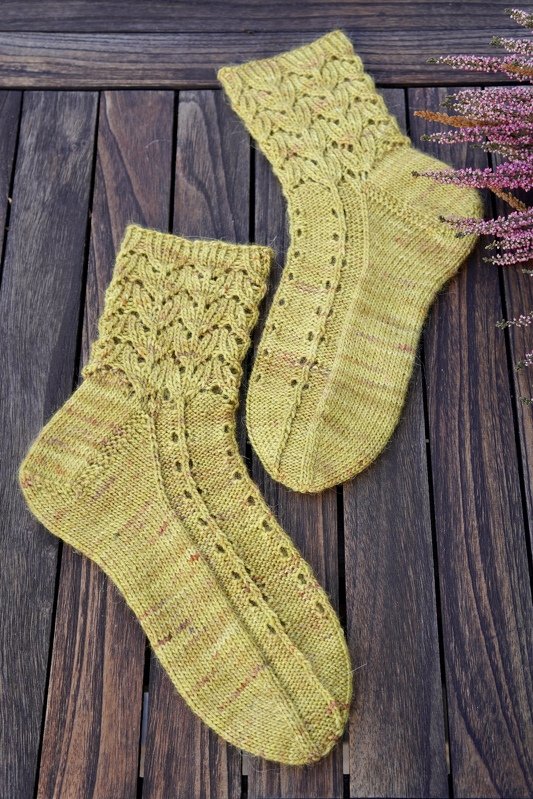 Socks "Calluna", knitting pattern, size US 3.5 - 10 / UK 2.5 - 8 - Image 8