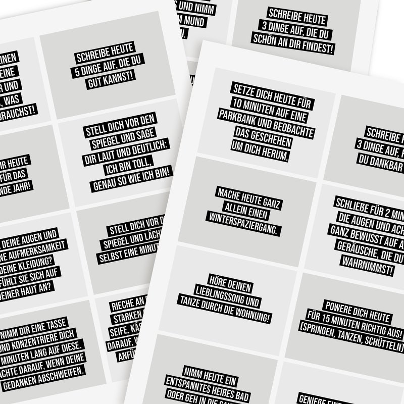 Adventskalender ACHTSAMKEIT Adventskalender zum Ausdrucken digitale Datei D - Bild 2