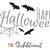 Halloween Stickdatei, Halloween Schriftzug Design Stickvorlage 10x10