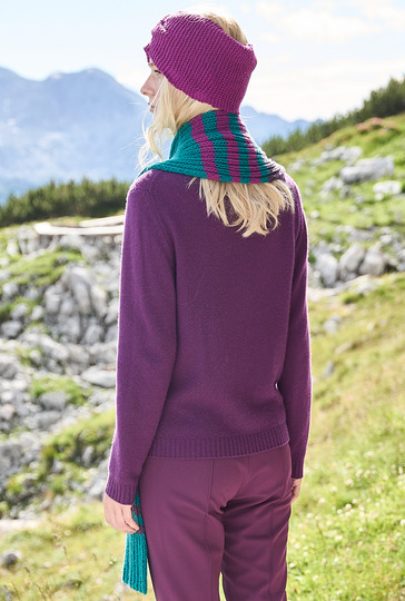 Stirnband und Schal aus hochwertigem Kaschmirgarn