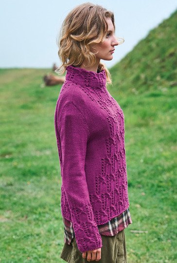 Pulli mit Zopf-Ajour-Strukturen