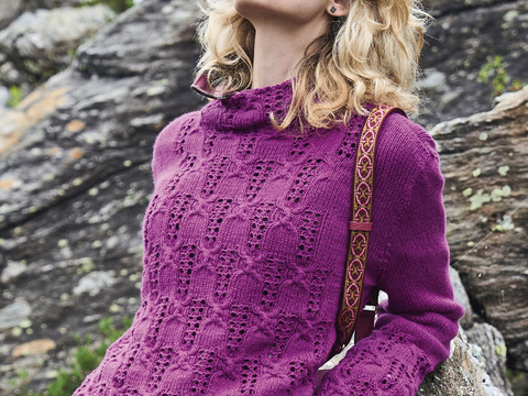 Pulli mit Zopf-Ajour-Strukturen