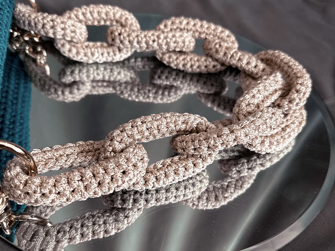 Crochet pattern chunky chain link PDF digital instant download and video