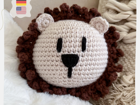 Spieluhr Leo der Löwe - Häkelanleitung / Deutsch & Englisch