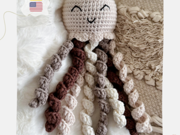 Music Box Quinn the Jellyfish - Crochet Pattern / English & German