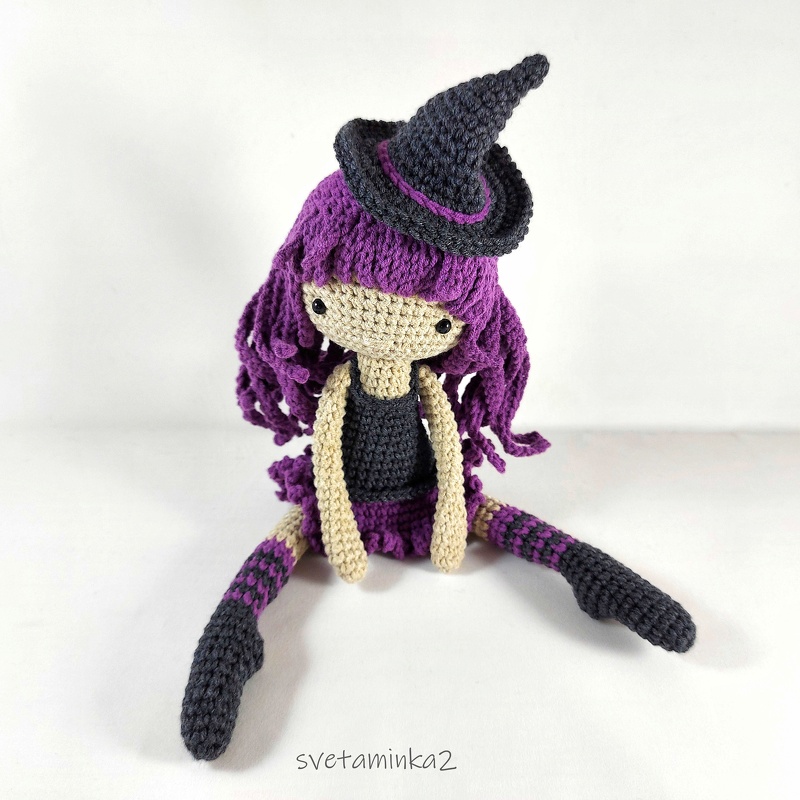 Crochet Witch Doll Pattern Amigurumi Doll Pattern Halloween Amigurumi Toy - Image 7