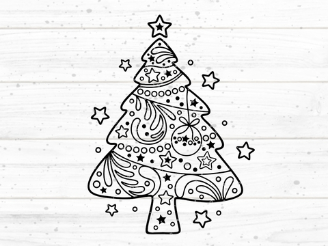 Tannenbaum Plotterdatei SVG DXF FCM