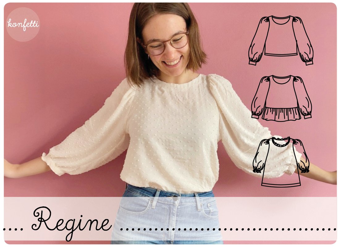 Regine - Bluse mit Puffärmeln