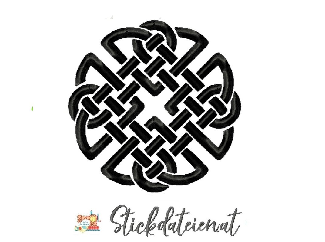 Stickdatei Keltischer Dara Knoten, Maschinensticken 10x10
