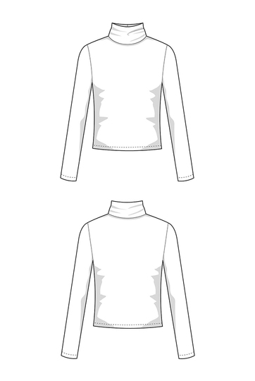 Schnittmuster Rollkragenpullover nähen, Rollkragenpulli, Turtleneck Sweater