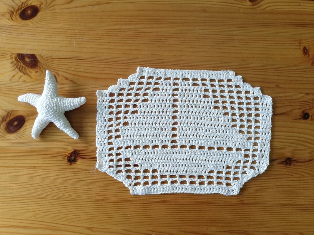 Deckchen mit Segelbootmotiv - Bild 2