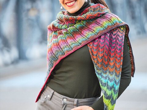 TUCH AUFGEZACKT ASYMMETRISCH