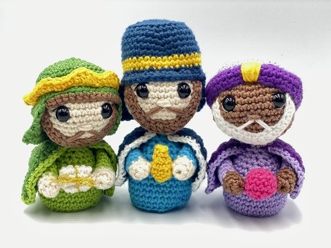 Crochet Pattern - Three Wise Men - Crib - X-Mas / Christmas