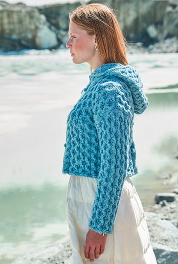 Hoody mit Wabenstrukturen