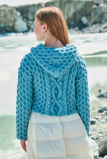 Hoody mit Wabenstrukturen