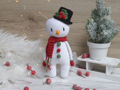 Häkelanleitung Schneemann Milky