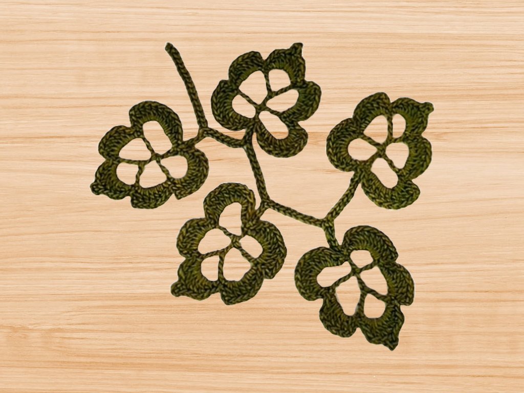Crochet leaves branch pattern - Image 6