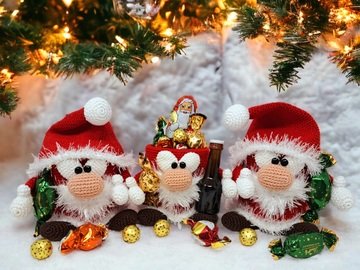 Santa Claus gift box - Crochet Pattern from Diana´s kleiner Häkelshop