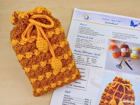 Geschenkbeutel für Adventskalender, Wichtelsäckchen, Schatzbeutel häkeln