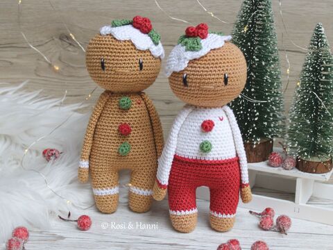 Häkelanleitung Lebkuchenmännchen Leo