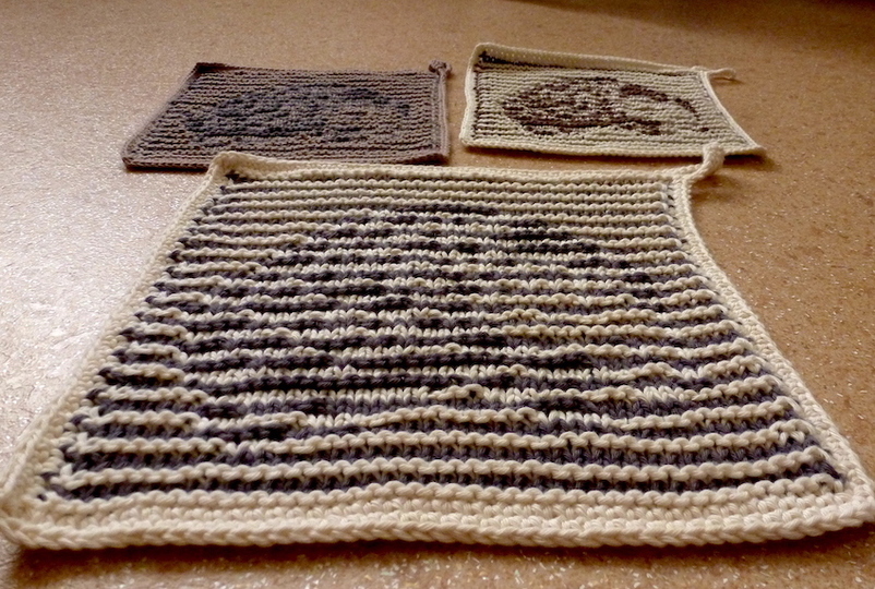 Igel - Schattenstricktier z.B. für Topf- oder Spüllappen