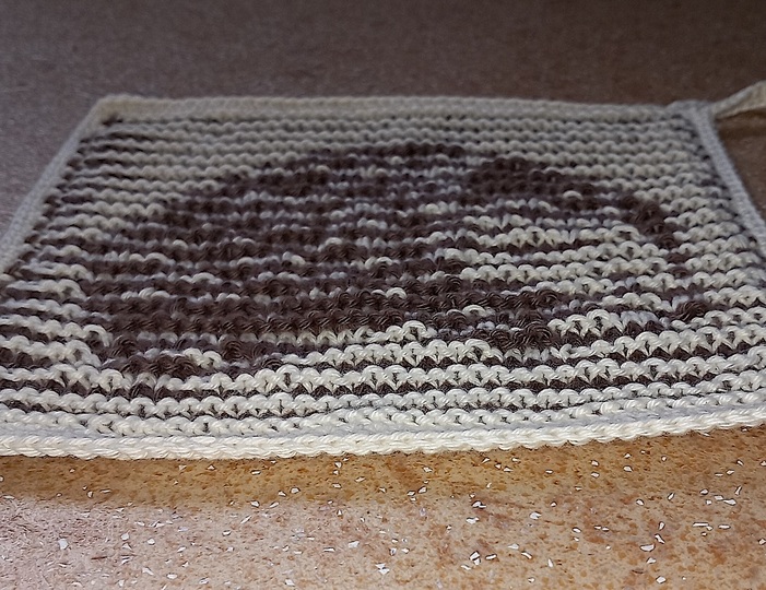 Igel - Schattenstricktier z.B. für Topf- oder Spüllappen