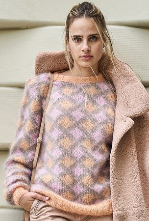 Mohair Pulli in Jacquardmuster