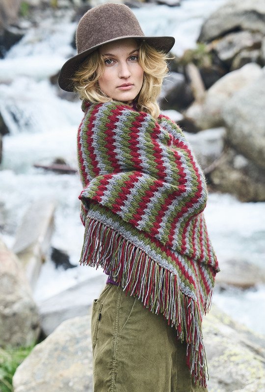 Stola im Hebemaschenmuster - Bild 4