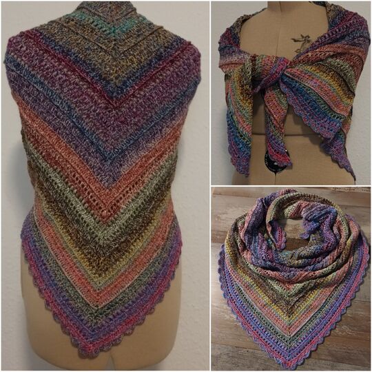 Häkelanleitung für das Dreieckstuch "Denice"