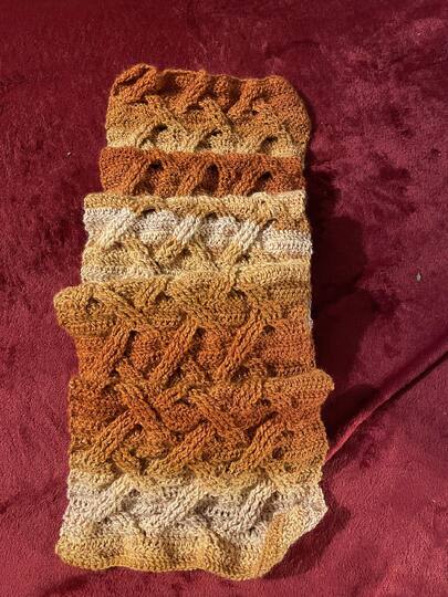 Kuscheliger Zopfschal