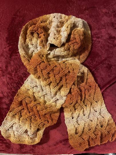 Kuscheliger Zopfschal