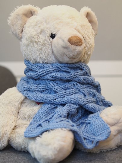 Kuscheliger Zopfschal