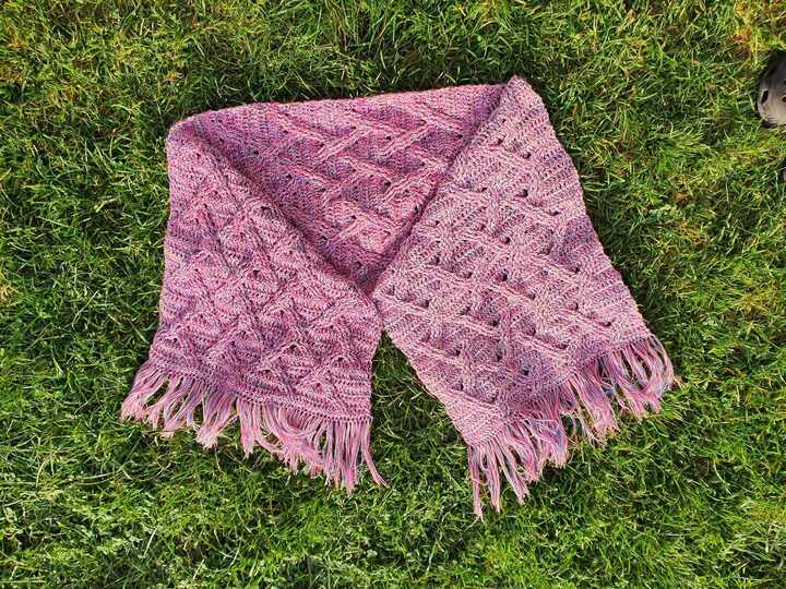 Kuscheliger Zopfschal