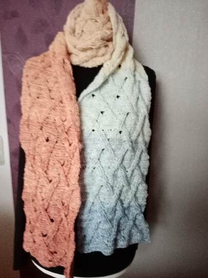 Kuscheliger Zopfschal