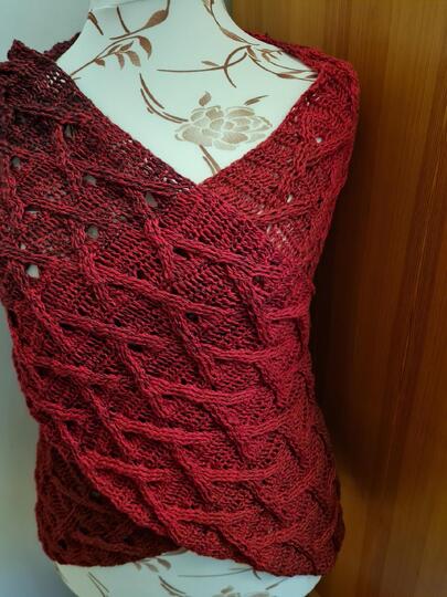 Kuscheliger Zopfschal