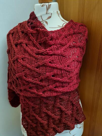 Kuscheliger Zopfschal