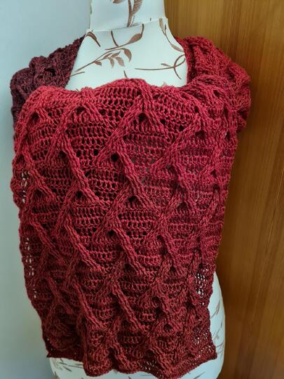 Kuscheliger Zopfschal