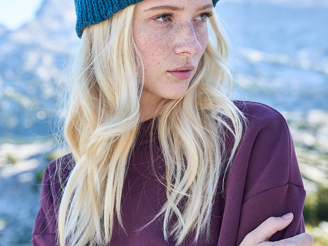 Zweifarbige Beanie