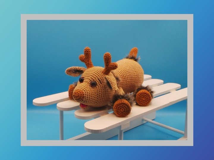 Häkelanleitung Rentier Rene