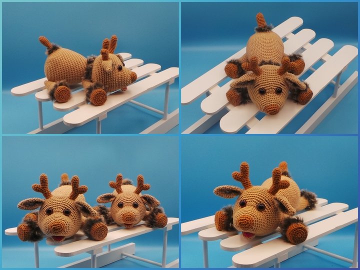 Häkelanleitung Rentier Rene