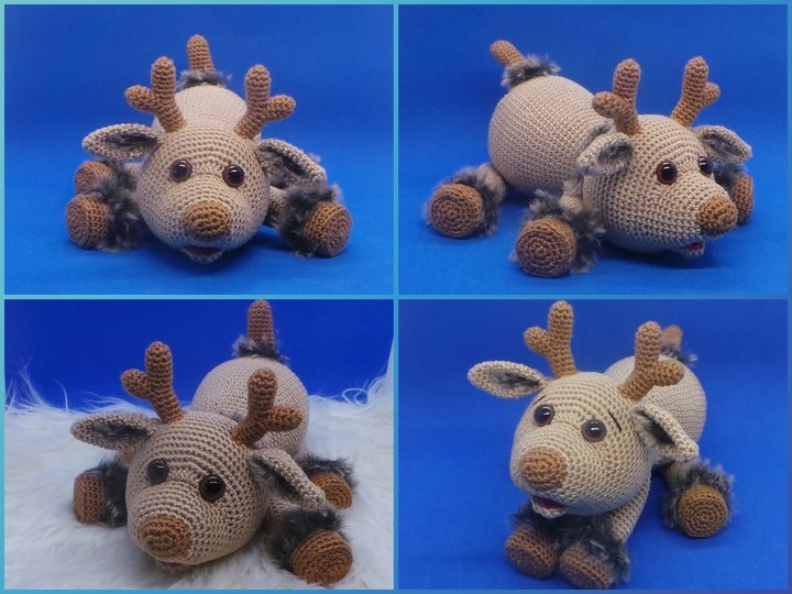 Häkelanleitung Rentier Rene