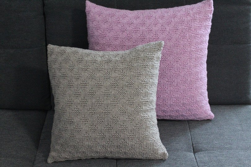 "Little Diamonds" Kissenhülle stricken PDF-Anleitung