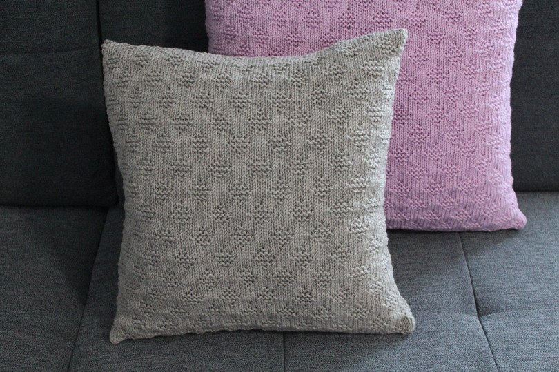 "Little Diamonds" Kissenhülle stricken PDF-Anleitung