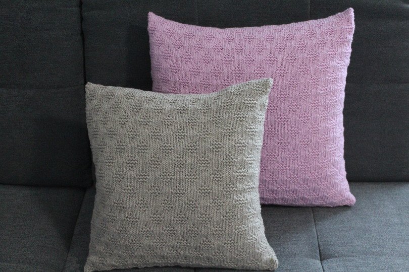 "Little Diamonds" Kissenhülle stricken PDF-Anleitung