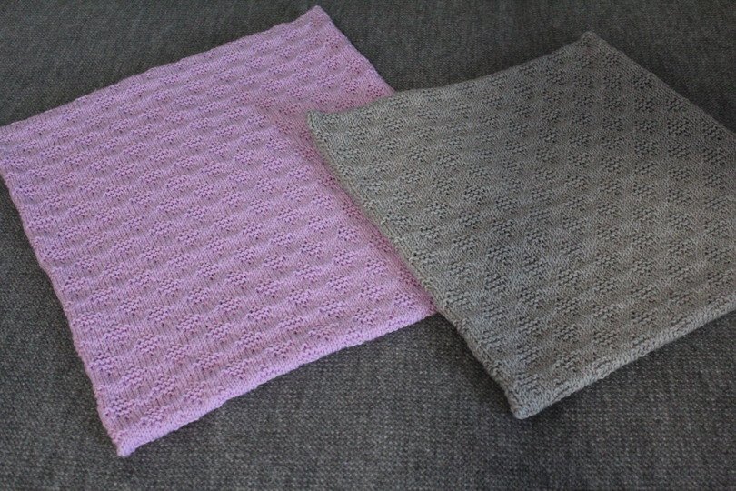 "Little Diamonds" Kissenhülle stricken PDF-Anleitung