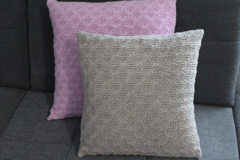 "Little Diamonds" Kissenhülle stricken PDF-Anleitung