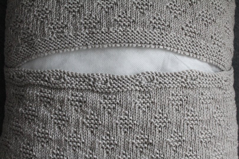 "Little Diamonds" Kissenhülle stricken PDF-Anleitung