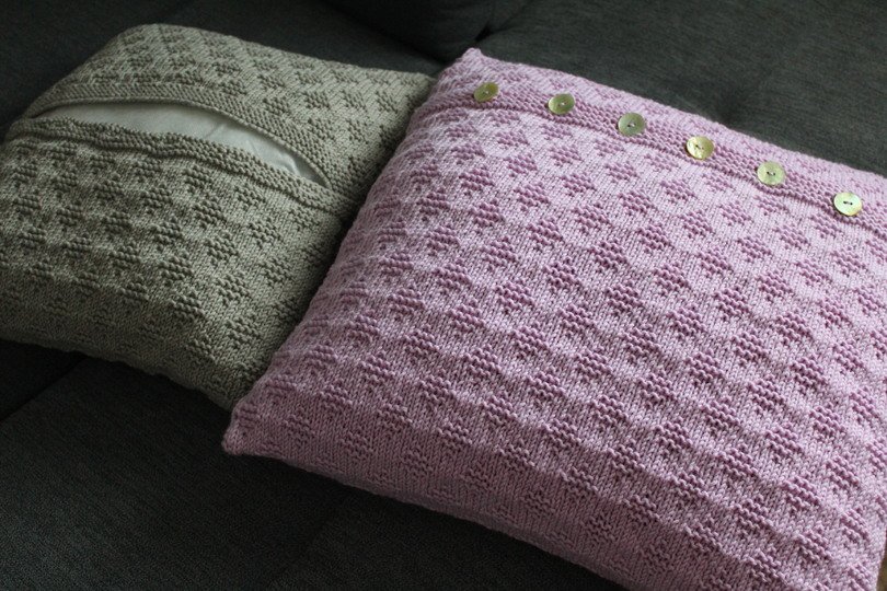 "Little Diamonds" Kissenhülle stricken PDF-Anleitung