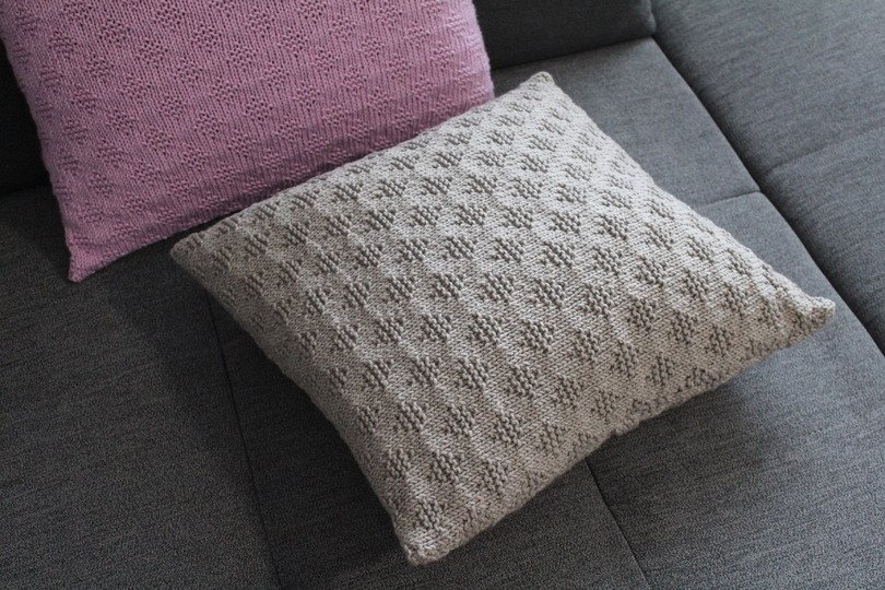 "Little Diamonds" Kissenhülle stricken PDF-Anleitung