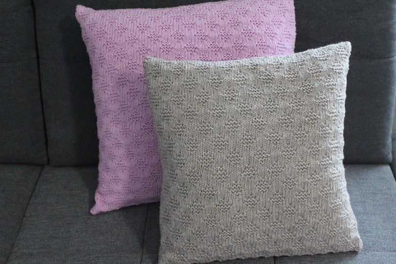 "Little Diamonds" Kissenhülle stricken PDF-Anleitung